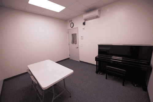Studio 308, piano room back view